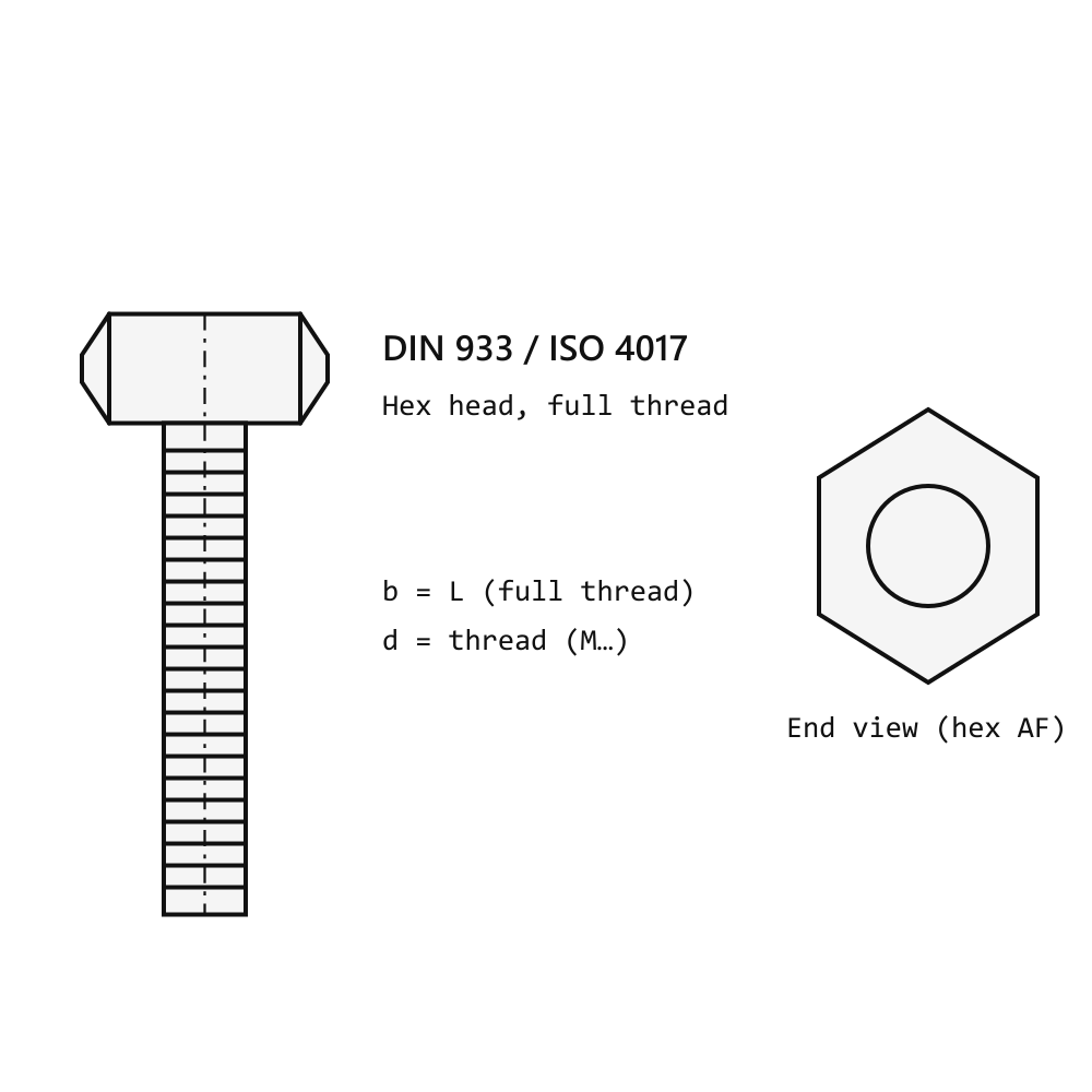 Alfa Laval M15 tie rod 1800mm