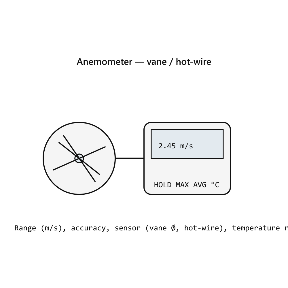 Extech Hot-Wire Thermo-Anemometer