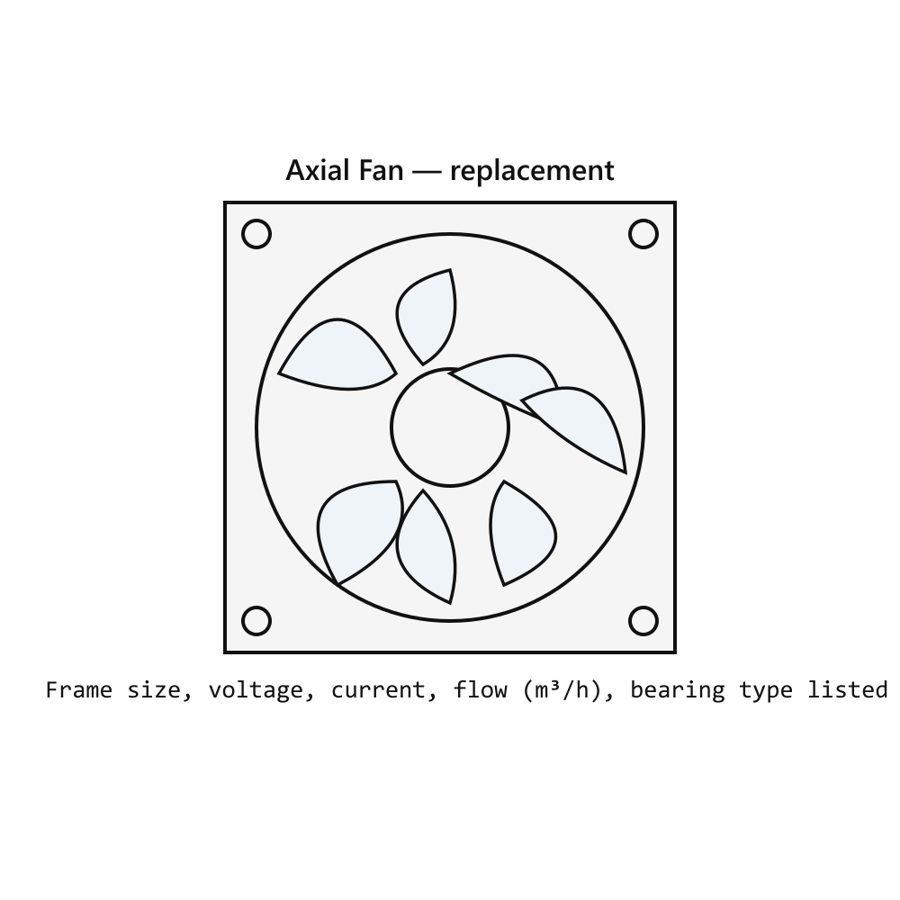 Condenser Fan Motor 10W 230VAC