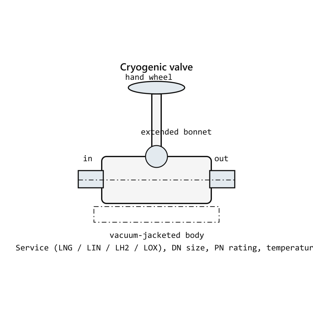 Eugen Seitz — FGSS Bunkering Manifold Block, 3-Way, DN80, Cryogenic