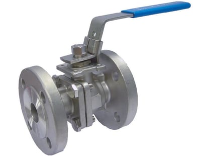 2-piece Ball Valve flange 316/316/PTFE - 125, 16bar, F12/27MM