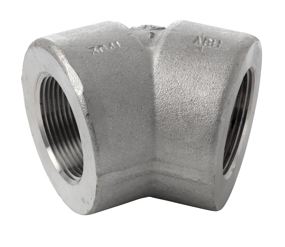 3000# Angle acid-resistant NPT coupling/coupling - 1/4", 1/4", 45°, 3000LBS
