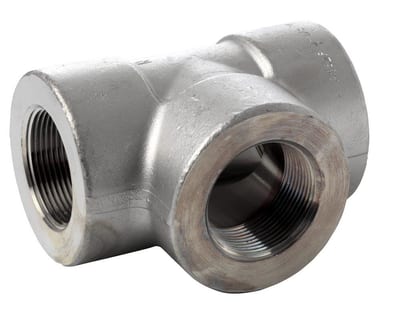 3000# T-Piece acid-resistant NPT coupling/coupling/coupling - 1/4", 1/4", 1/4", 3000LBS