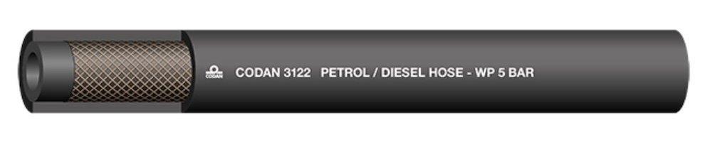 3122 Fuel hose nitrile - 3/8", 9.5mm, 135°C, 5bar 10504615