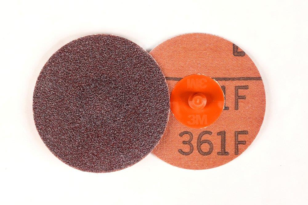 3M 361F Fiber Disc - 25mm, 80, All-round, stainless steel, steel, Roloc, Die grinder, angle grinder, Aluminium oxide