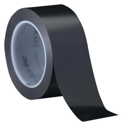 3M 471 Striping Tape black - 50mm, 33M, 0,13mm