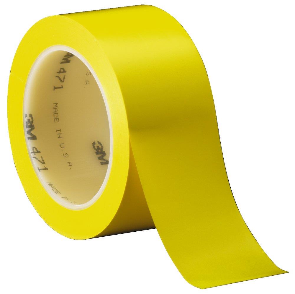 3M 471 Striping Tape yellow - 50mm, 33M, 0,13mm