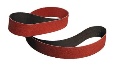 3M Cubitron II 984F Sanding Belt - 75mm, 2000mm, 36, steel, stainless steel, aluminium, Ceramic
