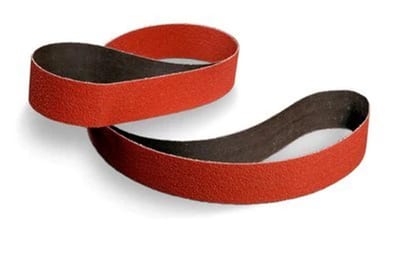 3M Cubitron II 984F Sanding Belt - 75mm, 2500mm, 36, steel, stainless steel, aluminium, Ceramic
