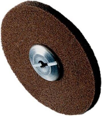 3M XL-UW Deburring Wheel - 76mm, Coarse, Metal, Plastic, Aluminium oxide, Centre hole, Ligesliber, 6mm