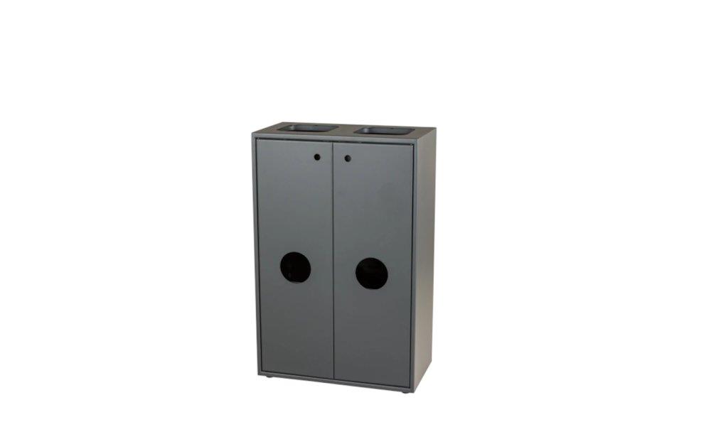 4-piece - 560mm, 300mm, 865mm, 4 x 15L, steel, grey