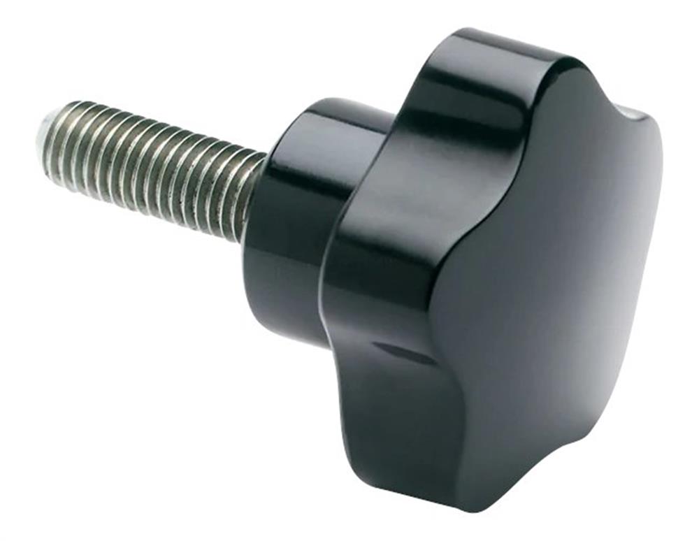 4-Finger Knob stainless - 8mm, 40mm