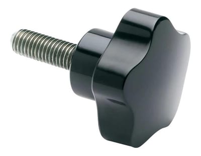 4-Finger Knob stainless - 8mm, 40mm