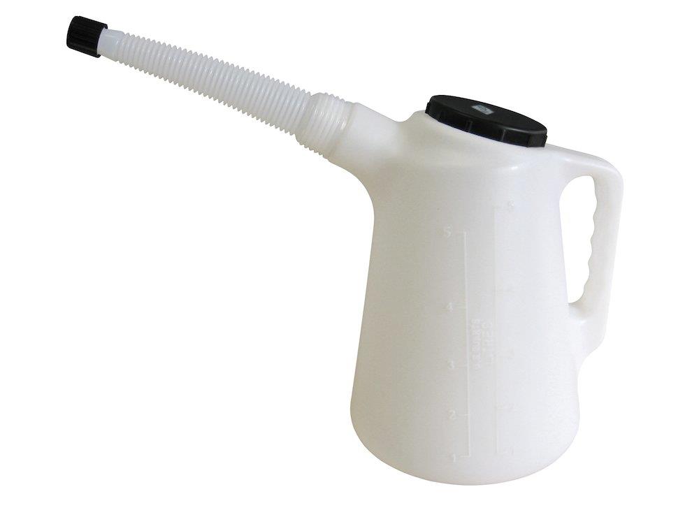 670 Plastic Oil Measure with Flexible Spout and Cap - 5L