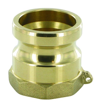 Camlock Coupling Type A, Brass, Male Thread 1 1/2" × 1 1/2"