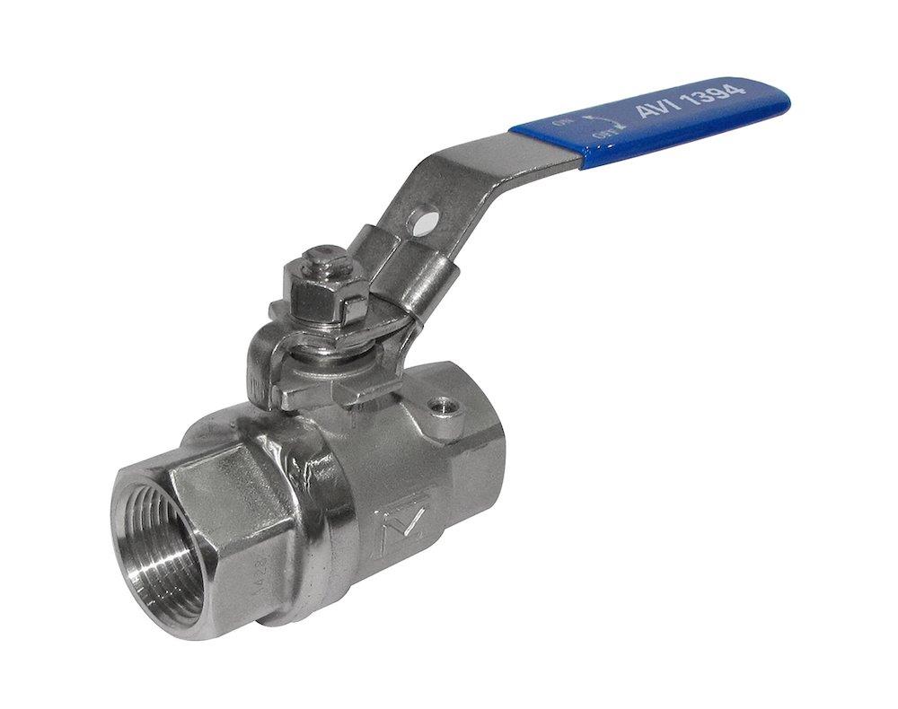 a-collection AVI 1394 Ball Valve 2-Piece coupling/coupling 1.4408/CF8M/316L/PTFE - 1 1/4", 150bar