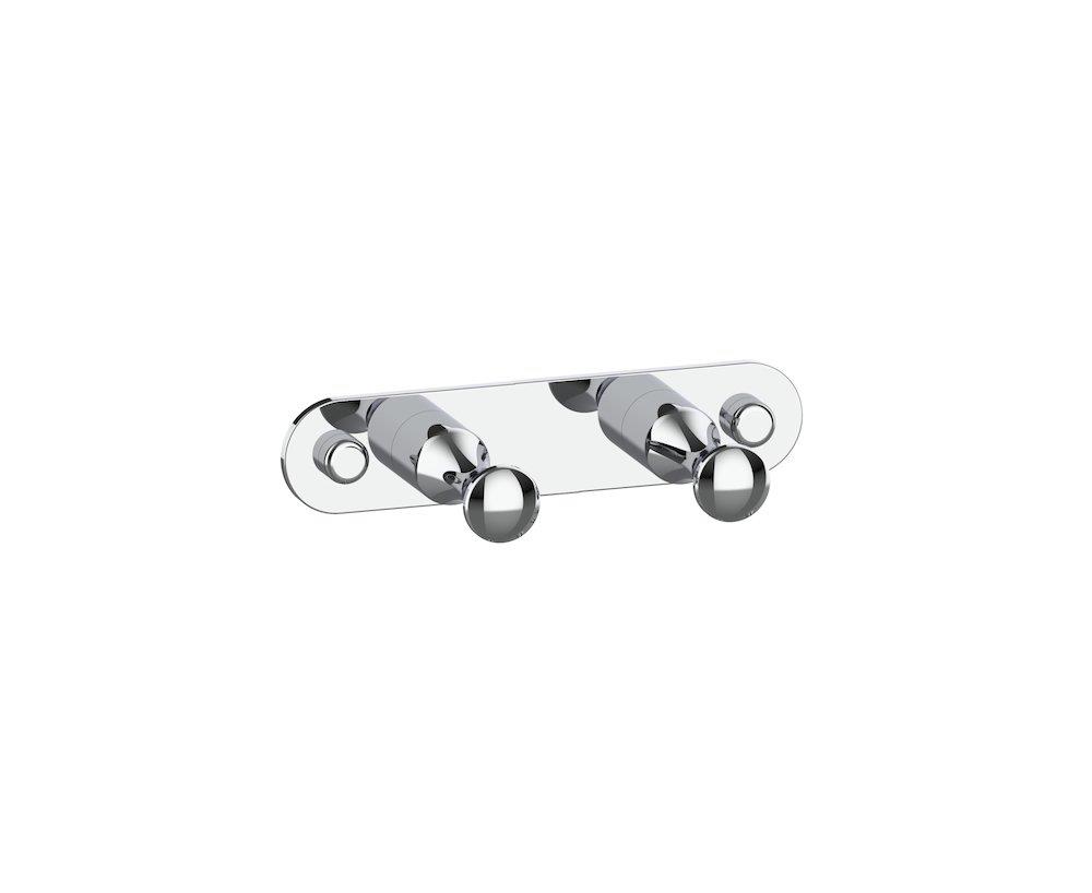 a-collection Azur Towel hook - 2PCS, brass, 1PCS, Polished, Chrome-plated
