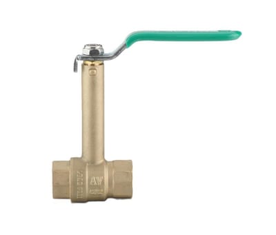 a-collection Ball Valve female/female - high, L-handle, lead free brass, 3/8", 3/8"