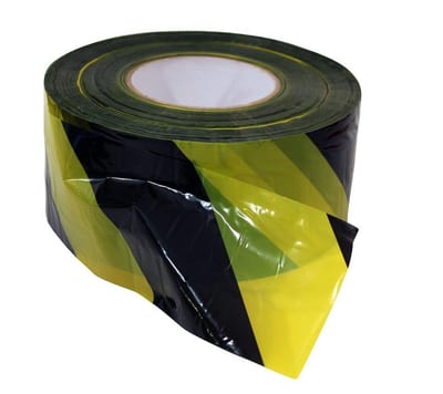 a-collection Marking Tape 75 mm x 500 m black/yellow