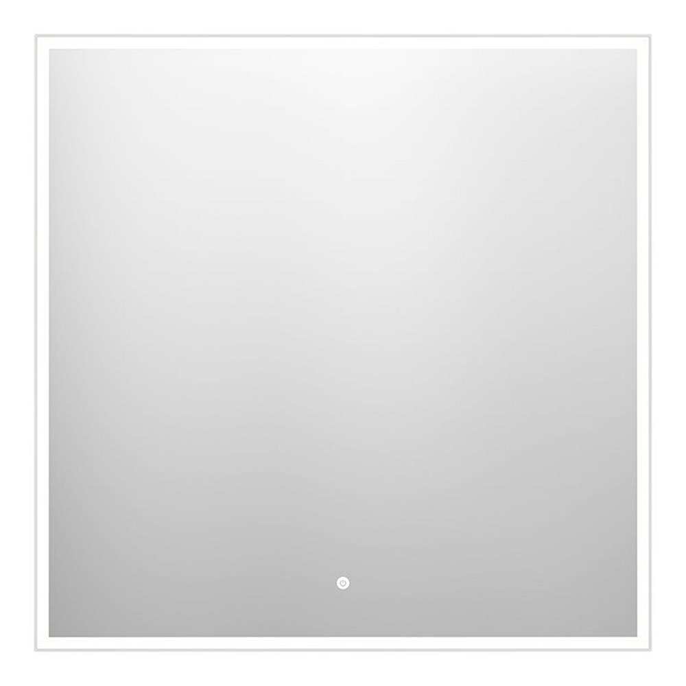 a-collection Mirror - 800x800x44mm, Frameless, Square, with Frame-Placed Light