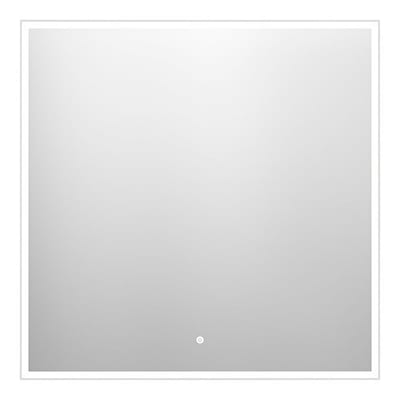 a-collection Mirror - 800x800x44mm, Frameless, Square, with Frame-Placed Light