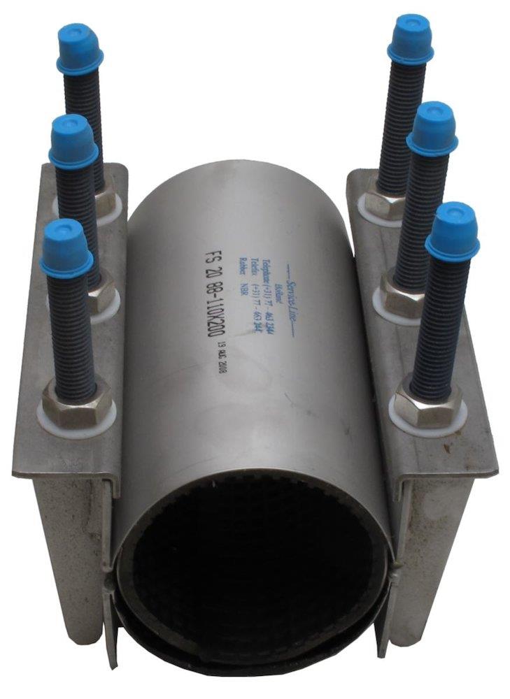a-collection Repair Coupling stainless steel - 88mm, 110mm, 250mm