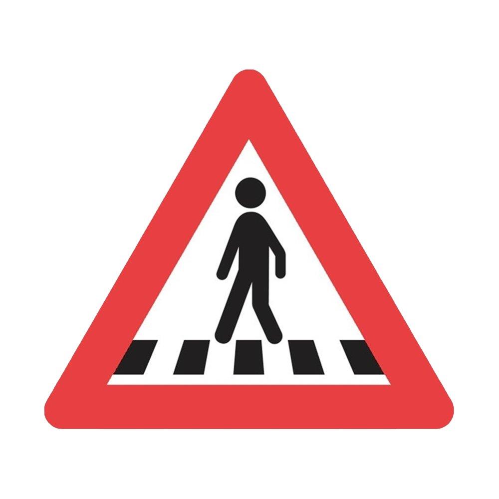 A17 Warning Sign Pedestrian Area A17 - 70cm, 70cm