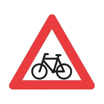 A21 Warning Sign Cyclists A21 - 70cm, 70cm