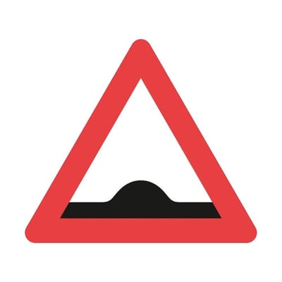 A36 Warning Sign Uneven Road A36 - 70cm, 70cm