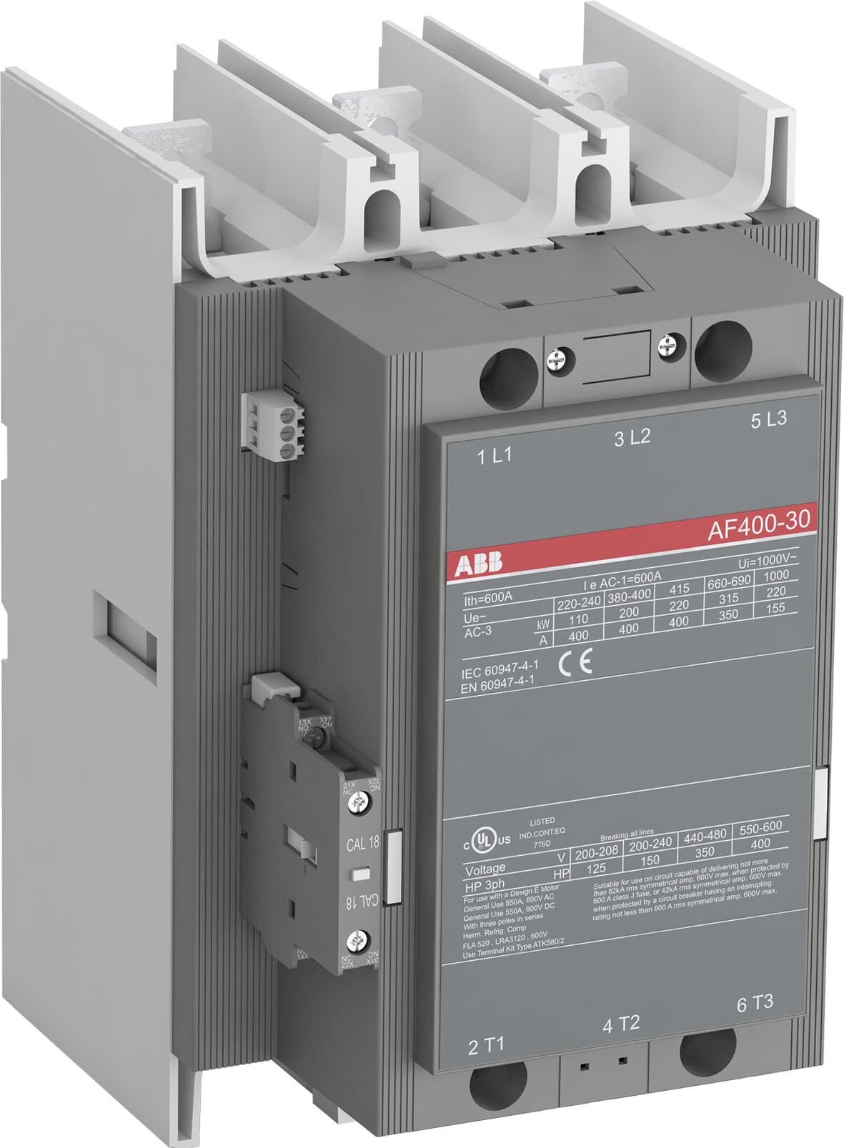 ABB AF205-30-11-13 3-Pole contactor 205A