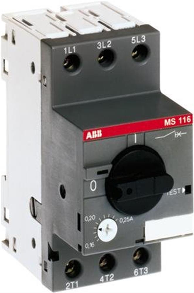 ABB MS116-10 Motor Protection - MS116, 6,3 - 10A, 3P