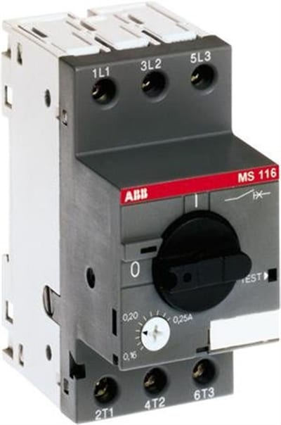 ABB MS116-10 Motor Protection - MS116, 6,3 - 10A, 3P