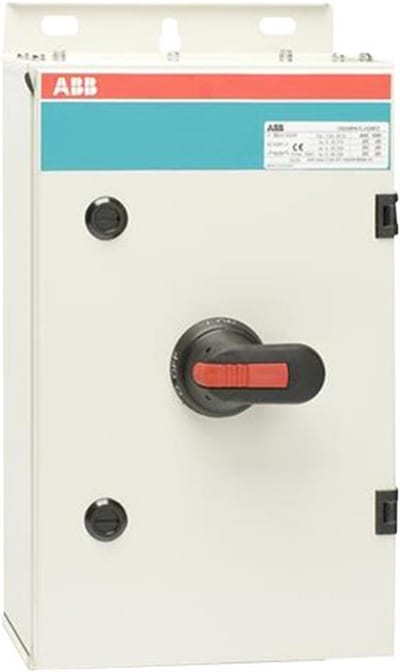ABB OT125GTUU3TZ EMC Safety Switch steel enclosure - 125A, 3P, black