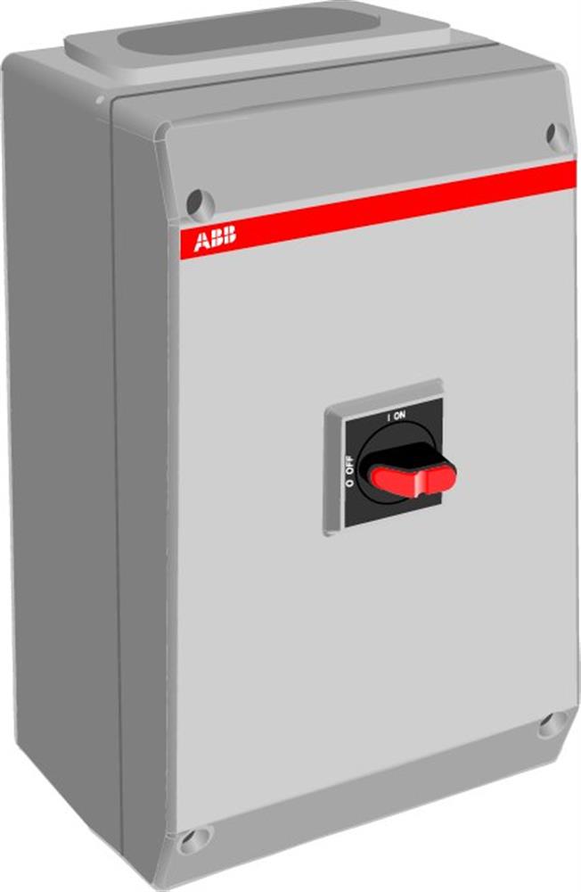 ABB OTP75T3B Safety Switch - 80A, 3P, black