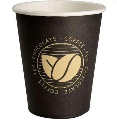 Abena Gastro Beans Coffee Cup - 240ml, Pap/PE, 50PCS