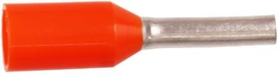 Abiko KA0,5-10ETW Terminal Tube - 0,5 mm², Insulated, PA-Cu ( Polyamide / copper ), Orange