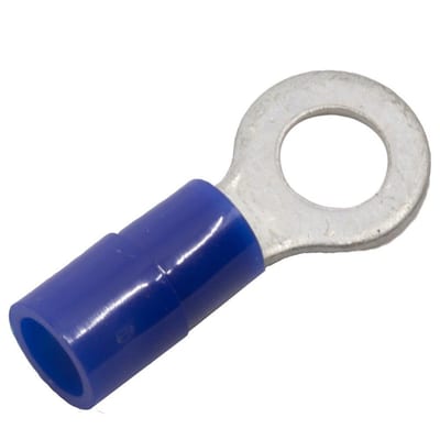 Abiko KA2565R-PB-UL Ring Cable Lug - 1,5 - 2,5 mm², M6MM, blue, Insulated, PA-Cu ( Polyamide / copper )