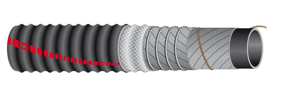 Abr Volga from Wear-resistant hose NR/SBR - 8", 200mm, 70°C, 10bar, 0.9bar