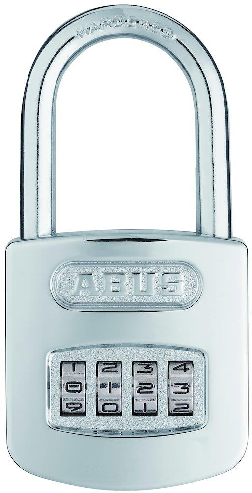 Abus 160/50 Code Padlock with high shackle in hardened steel - 50mm, 7.5mm, 47mm, 29mm