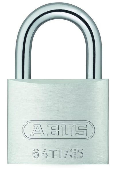 Abus 64TI Padlock with hardened steel shackle - 35mm, 5.5mm, 20mm, 19mm