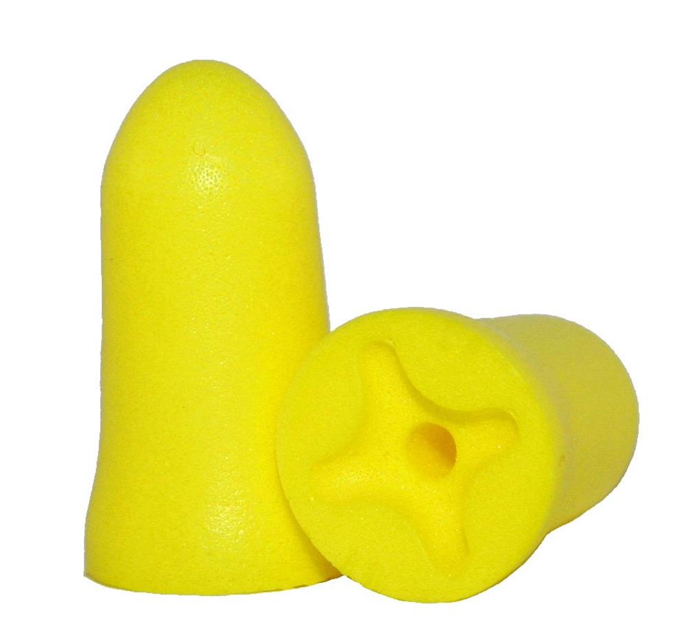 Activewear AW PF2X S Earplugs 200 pairs per package - 33DB, PU foam, yellow, 200PAR