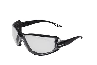 Activewear Carbon 4050 Safety Glasses - One Size, Clear Lens, Scratch-Resistant / Anti-Fog