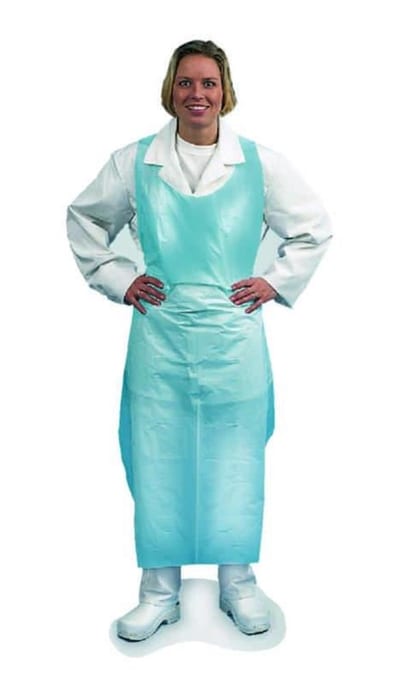Activewear Disposable apron 40 MY blue - 140cm, 80cm