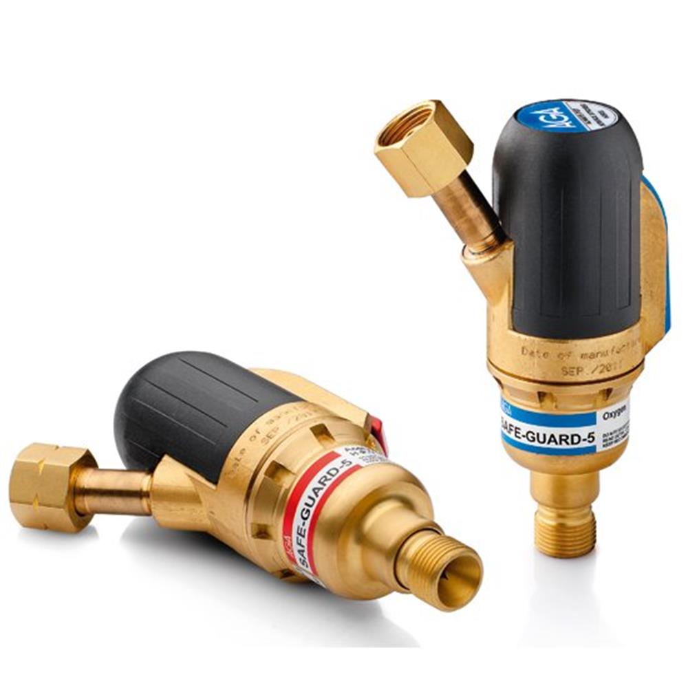AGA Safeguard 5 Flashback Arrestor - Oxygen, 3/8" RG
