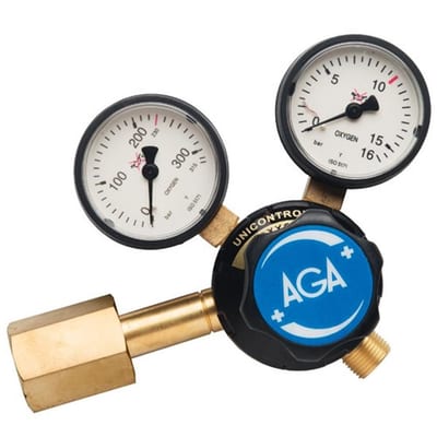 AGA Unicontrol 500 OX Reduction Valve 0-10 bar - Oxygen