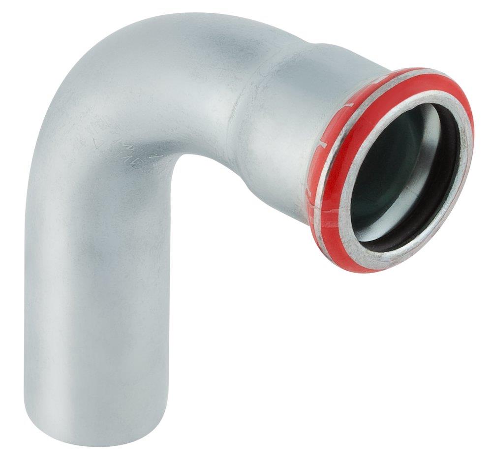 Geberit Mapress Bend - 28mm, 28mm, 90°, 72mm, FZ, coupling/nipple