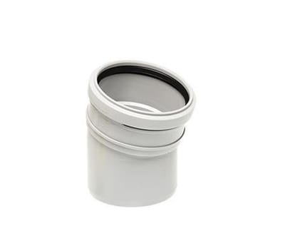 Uponor Decibel Sound-attenuating Bend 110 mm 15°