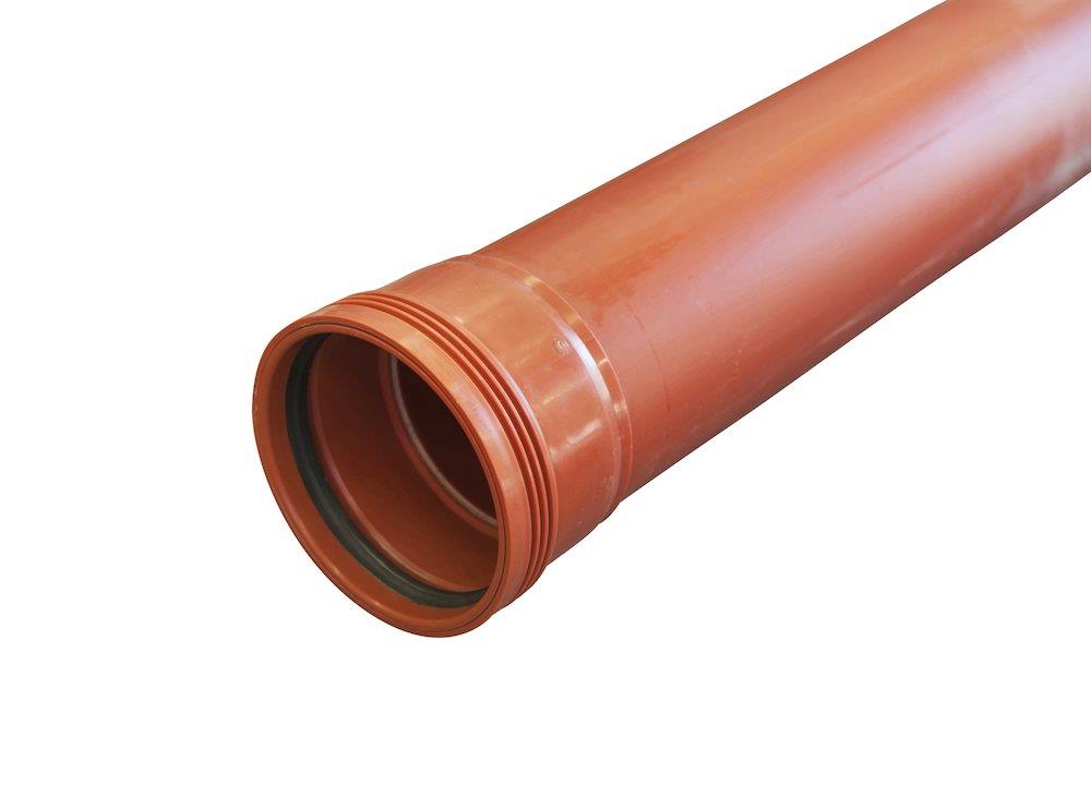 Wavin Wafix Sewer Pipe with oil-resistant seal PP - 110mm, SN8, 1000mm, EN 1852