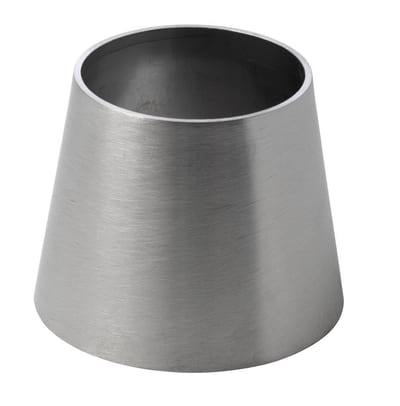 Hygienic Weld Reducer, Concentric, Ø85 → Ø53 × 2 mm, 316L Satin