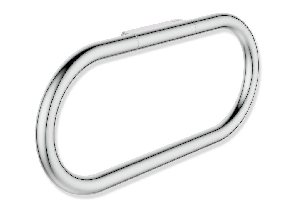 HEWI Serie 480 Towel ring - Single, 270mm, 125mm, 21mm, Chrome-plated, Stainless steel